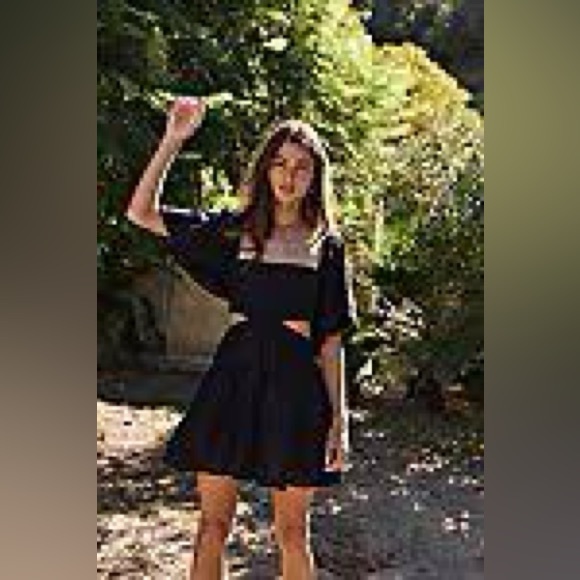 0063. $78 Free People Cross of Sunlight Mini Dress - Picture 2 of 8